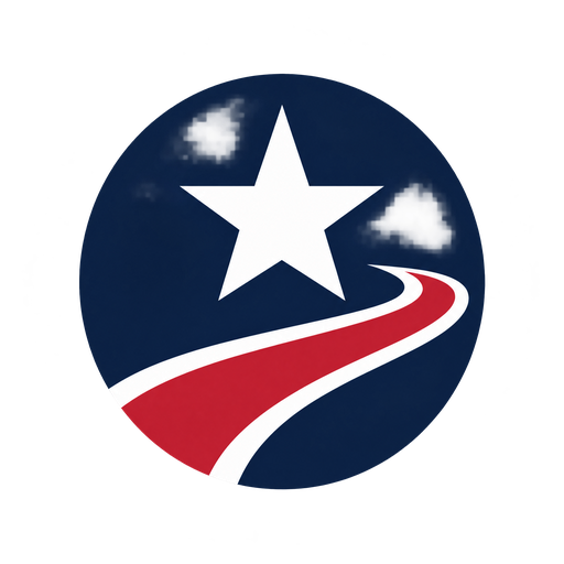 American Road Auctions star-and-road emblem